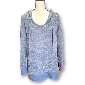 MOD Black Label Blue Sweater Hoodie, Size Medium/Large